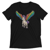 Pegasus Takes Flight (Triblend)-Triblend T-Shirt-Swish Embassy