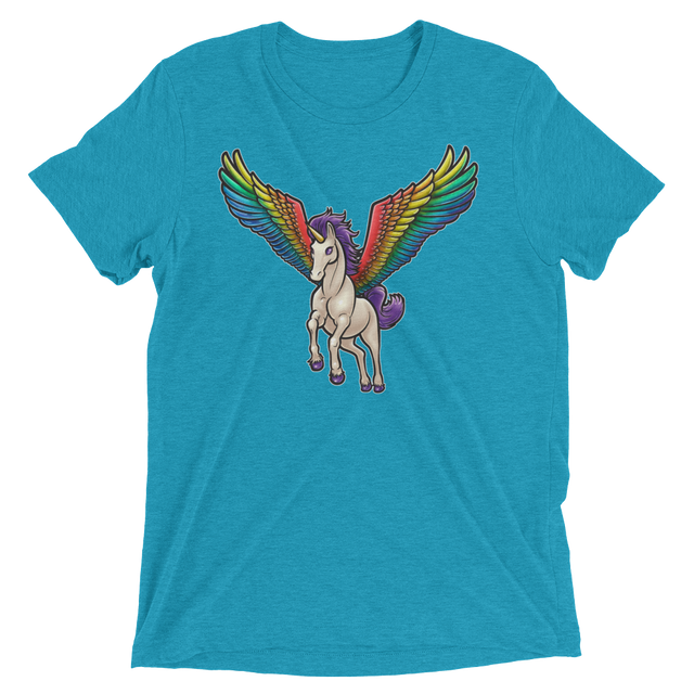 Pegasus Takes Flight (Triblend)-Triblend T-Shirt-Swish Embassy