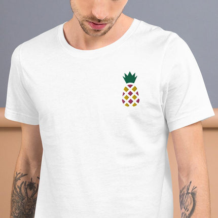 Pineapple (Embroidered)-Embroidered T-Shirts-Swish Embassy