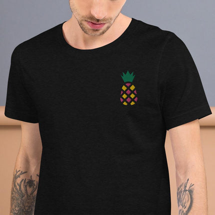 Pineapple (Embroidered)-Embroidered T-Shirts-Swish Embassy