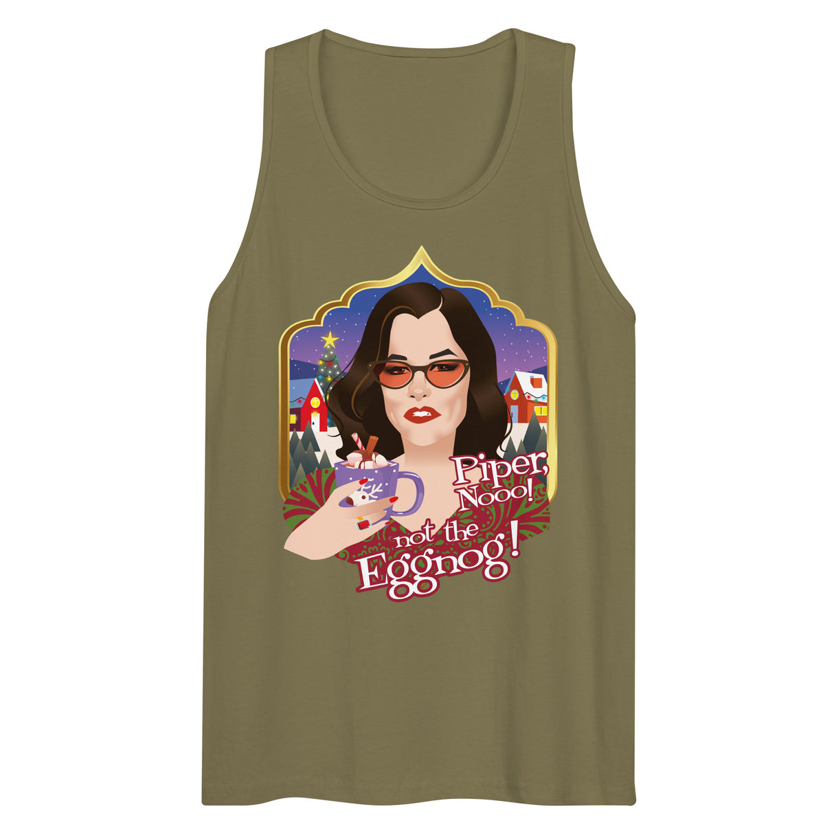 Piper Not the Eggnog! (Tank top)-Tank Top-Swish Embassy