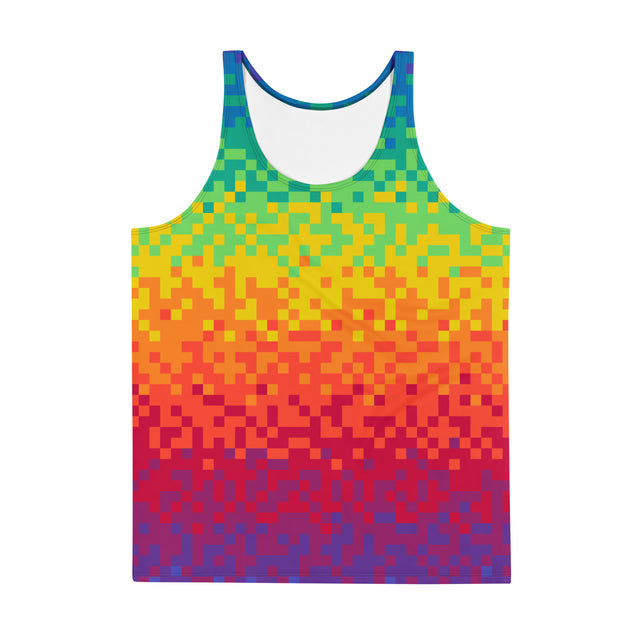 Pixel Perfect Pride (Allover Tank Top)-Allover Tank Top-Swish Embassy