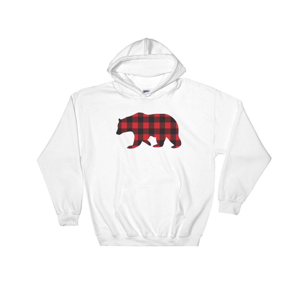 Plaid Bear (Hoodie)-Hoodie-Swish Embassy