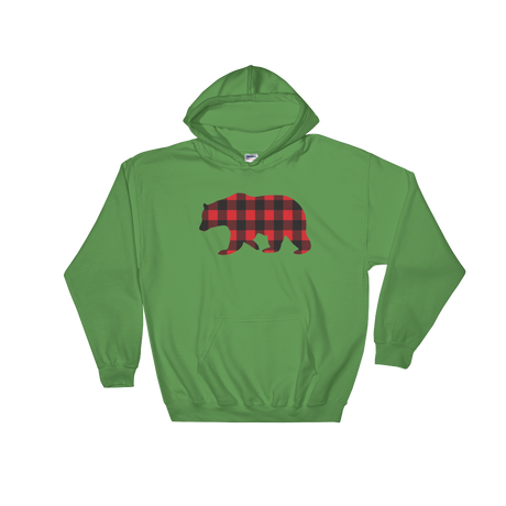 Plaid Bear (Hoodie)-Hoodie-Swish Embassy