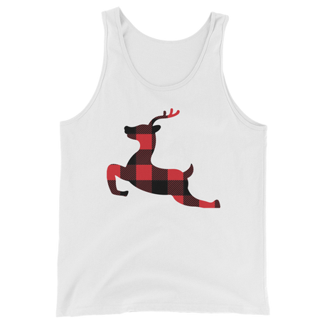 Plaid Reindeer (Tank Top)-Tank Top-Swish Embassy