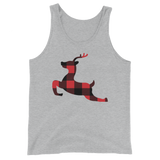 Plaid Reindeer (Tank Top)-Tank Top-Swish Embassy