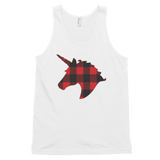 Plaid Unicorn (Tank Top)-Tank Top-Swish Embassy