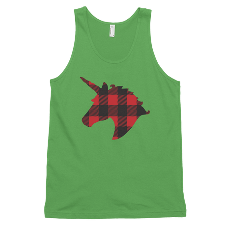 Plaid Unicorn (Tank Top)-Tank Top-Swish Embassy