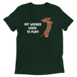 Playful Wiener (Triblend)-Triblend T-Shirt-Swish Embassy