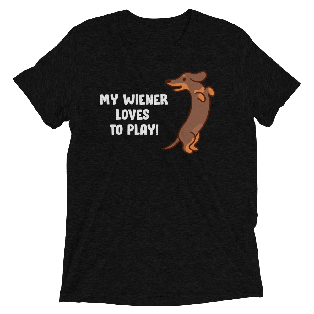 Playful Wiener (Triblend)-Triblend T-Shirt-Swish Embassy