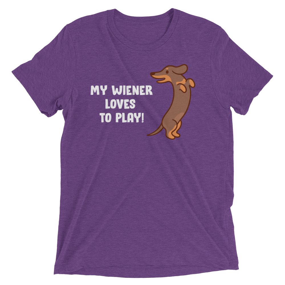 Playful Wiener (Triblend)-Triblend T-Shirt-Swish Embassy