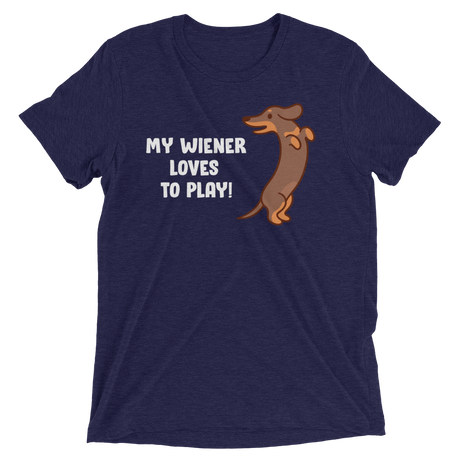 Playful Wiener (Triblend)-Triblend T-Shirt-Swish Embassy