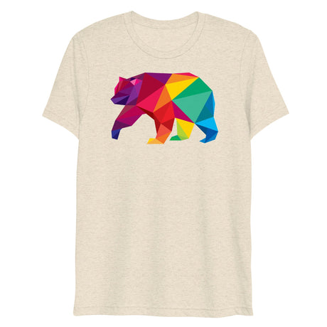 Polygon Bear (Triblend)-Triblend T-Shirt-Swish Embassy