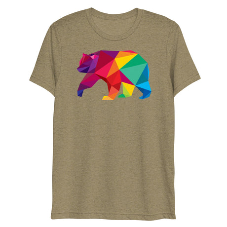 Polygon Bear (Triblend)-Triblend T-Shirt-Swish Embassy