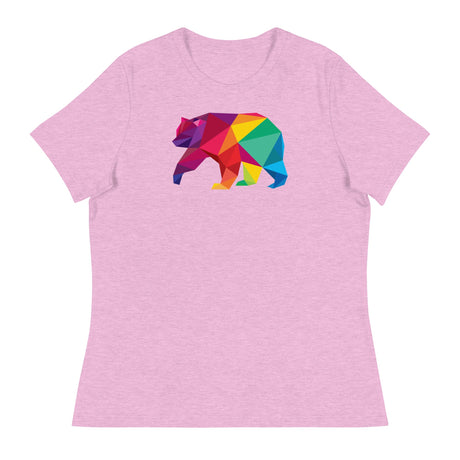 Polygon Bear (Women's Relaxed T-Shirt)-Women's T-Shirts-Swish Embassy