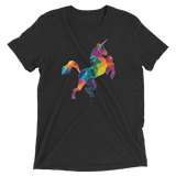 Polygon Unicorn (Triblend)-Triblend T-Shirt-Swish Embassy