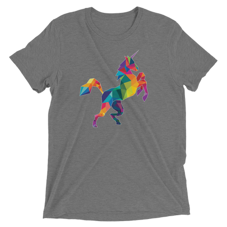 Polygon Unicorn (Triblend)-Triblend T-Shirt-Swish Embassy