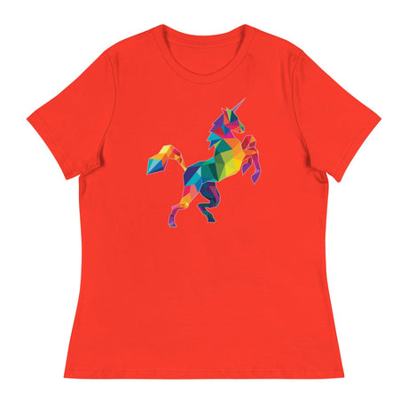 Polygon Unicorn (Women's Relaxed T-Shirt)-Women's T-Shirts-Swish Embassy