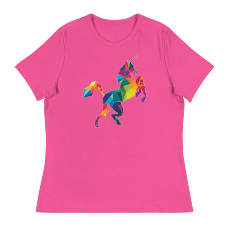 Polygon Unicorn (Women's Relaxed T-Shirt)-Women's T-Shirts-Swish Embassy