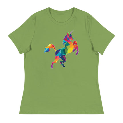 Polygon Unicorn (Women's Relaxed T-Shirt)-Women's T-Shirts-Swish Embassy