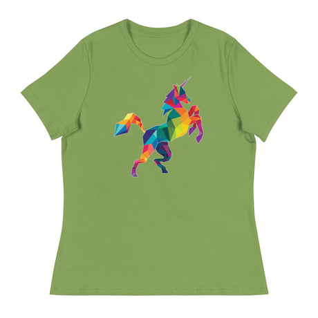 Polygon Unicorn (Women's Relaxed T-Shirt)-Women's T-Shirts-Swish Embassy