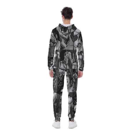 Pop Boys Black (AOP Union Suit)-AOP Union Suit-Swish Embassy