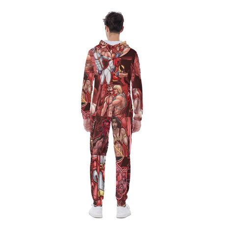 Pop Boys Red (AOP Union Suit)-AOP Union Suit-Swish Embassy