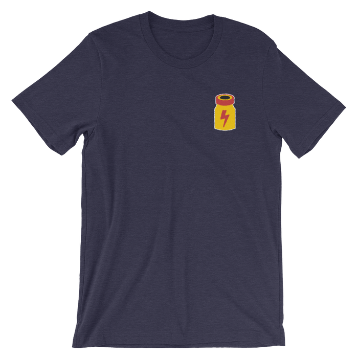 Poppers (Embroidered T-Shirt)-Embroidered T-Shirts-Swish Embassy