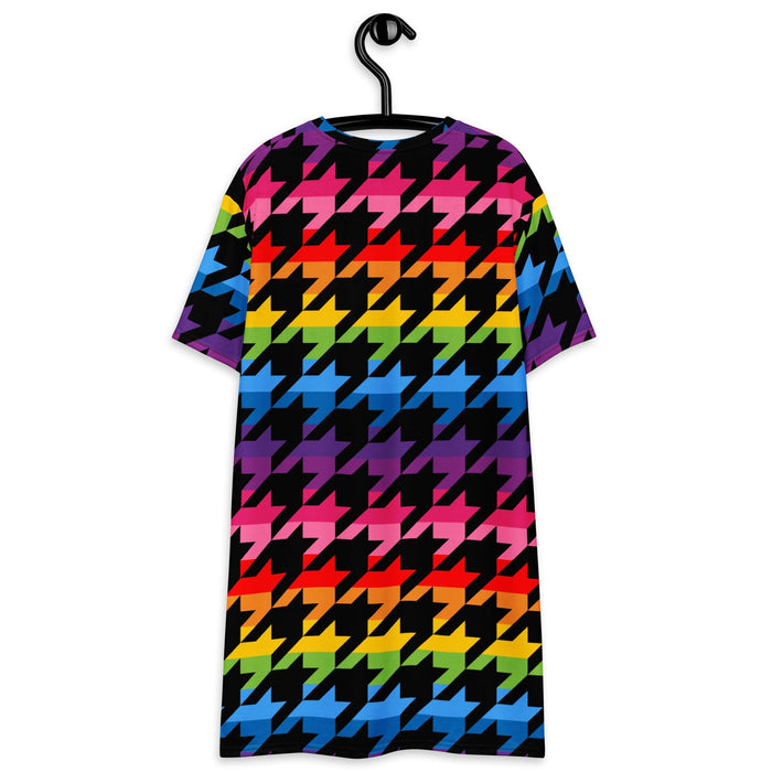 Pride Houndstooth (Kaftan Shirt)-Kaftan Shirt-Swish Embassy
