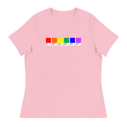 Pride Swatches (Women's Relaxed T-Shirt)-Women's T-Shirts-Swish Embassy