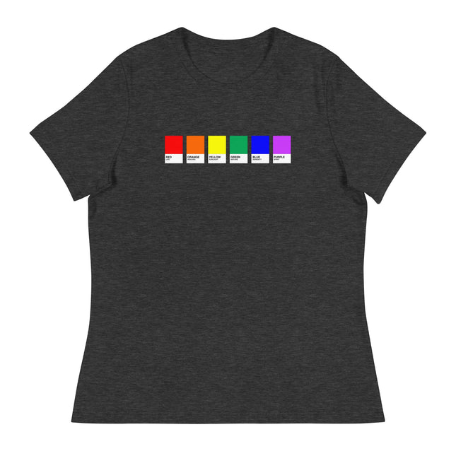 Pride Swatches (Women's Relaxed T-Shirt)-Women's T-Shirts-Swish Embassy