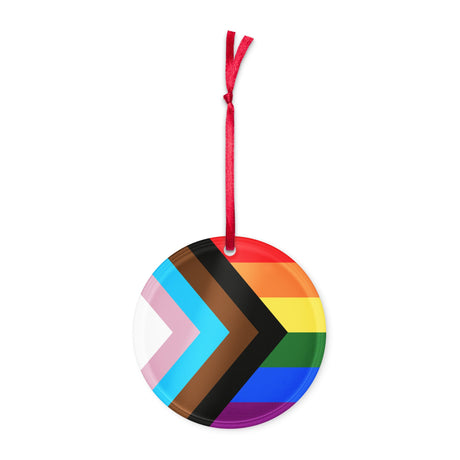 Progress Pride (Acrylic ornament)-Acrylic Ornaments-Swish Embassy