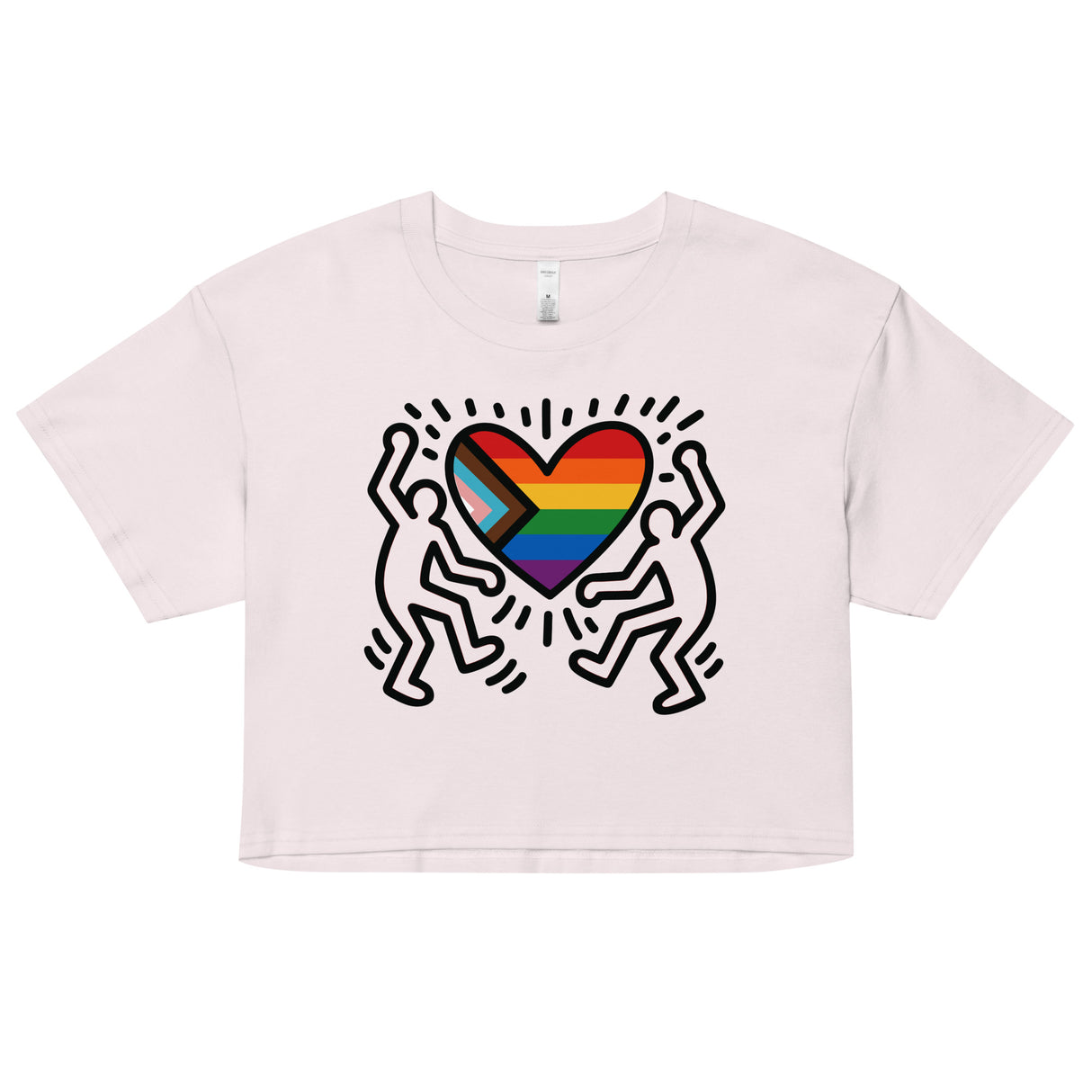Progress Pride Figures (Crop Top)-Crop Top-Swish Embassy