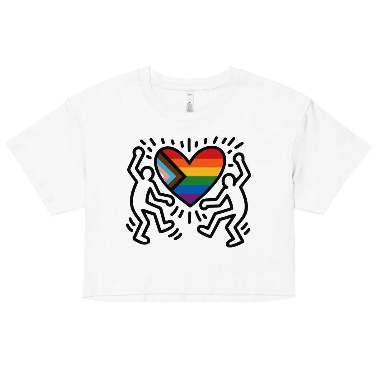 Progress Pride Figures (Crop Top)-Crop Top-Swish Embassy