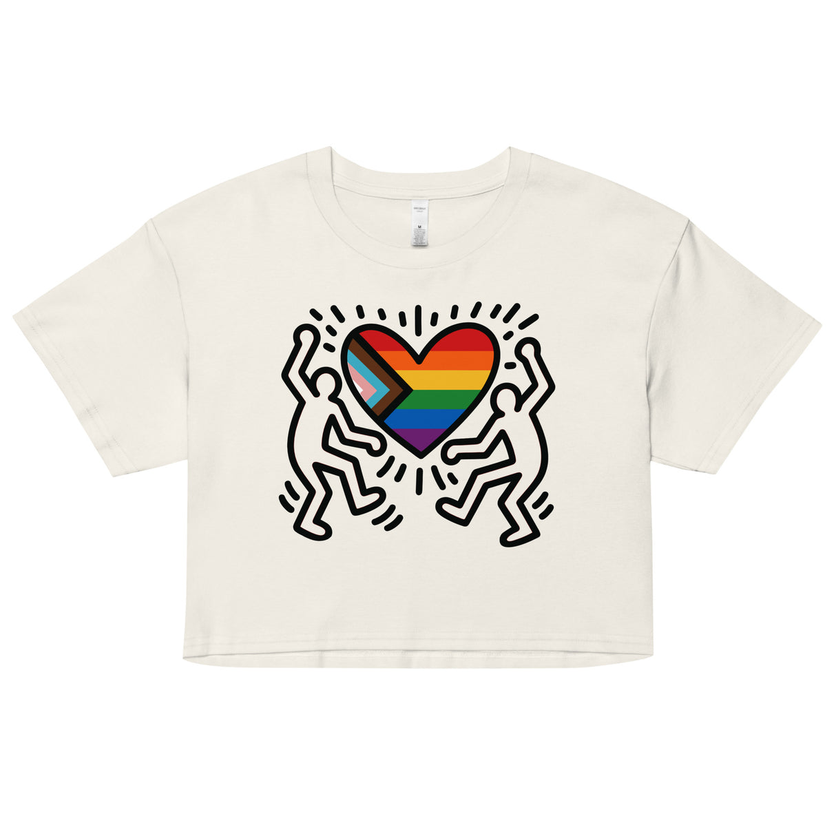 Progress Pride Figures (Crop Top)-Crop Top-Swish Embassy