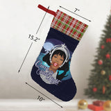 Queen of the Silent Night (Sequin Christmas Stocking)-Christmas Stockings-Swish Embassy