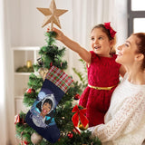 Queen of the Silent Night (Sequin Christmas Stocking)-Christmas Stockings-Swish Embassy