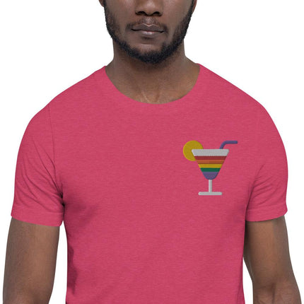 Rainbow Cocktail (Embroidered)-Embroidered T-Shirts-Swish Embassy