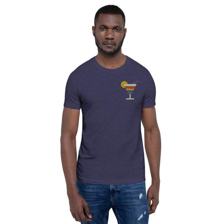 Rainbow Cocktail (Embroidered)-Embroidered T-Shirts-Swish Embassy