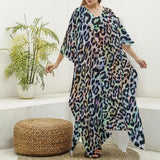 Rainbow Leopard (Kaftan)-Kaftan-Swish Embassy