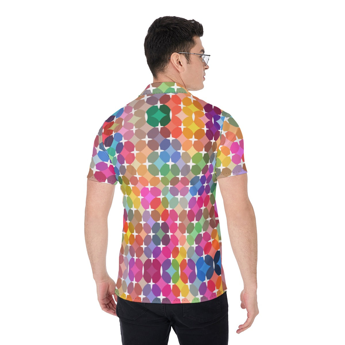 Rainbow Star (Button Shirt)-Button Shirt-Swish Embassy