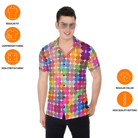 Rainbow Star (Button Shirt)-Button Shirt-Swish Embassy