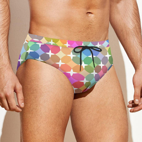 Rainbow Star (Swim Briefs)-Swim Briefs-Swish Embassy