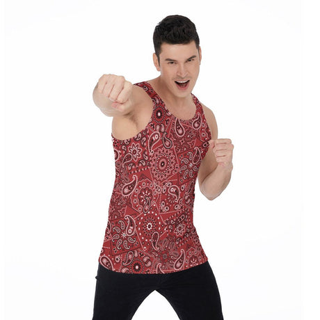Red Hanky (Allover Tank Top)-Allover Tank Top-Swish Embassy