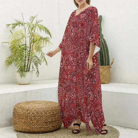 Red Hanky (Kaftan)-Kaftan-Swish Embassy