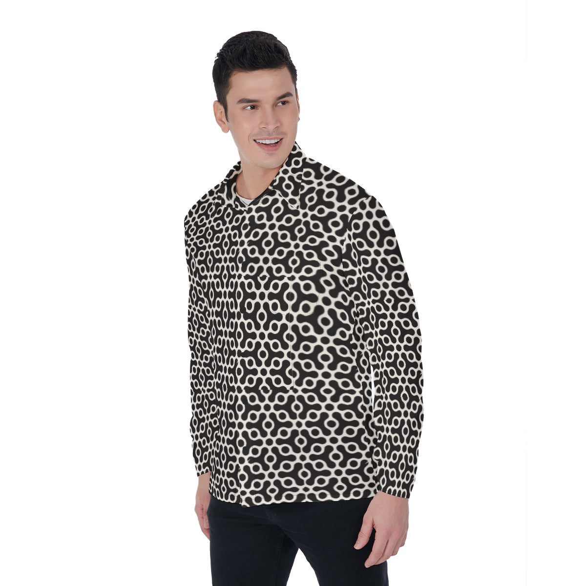 Resistance is Floral (Long Sleeve Button Shirt)-Long Sleeve Button Shirts-Swish Embassy