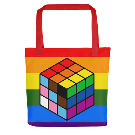 Rubik's Pride (Tote bag)-Bags-Swish Embassy