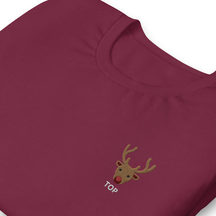 Rudolph (Top)-Christmas T-Shirts Embroidery-Swish Embassy