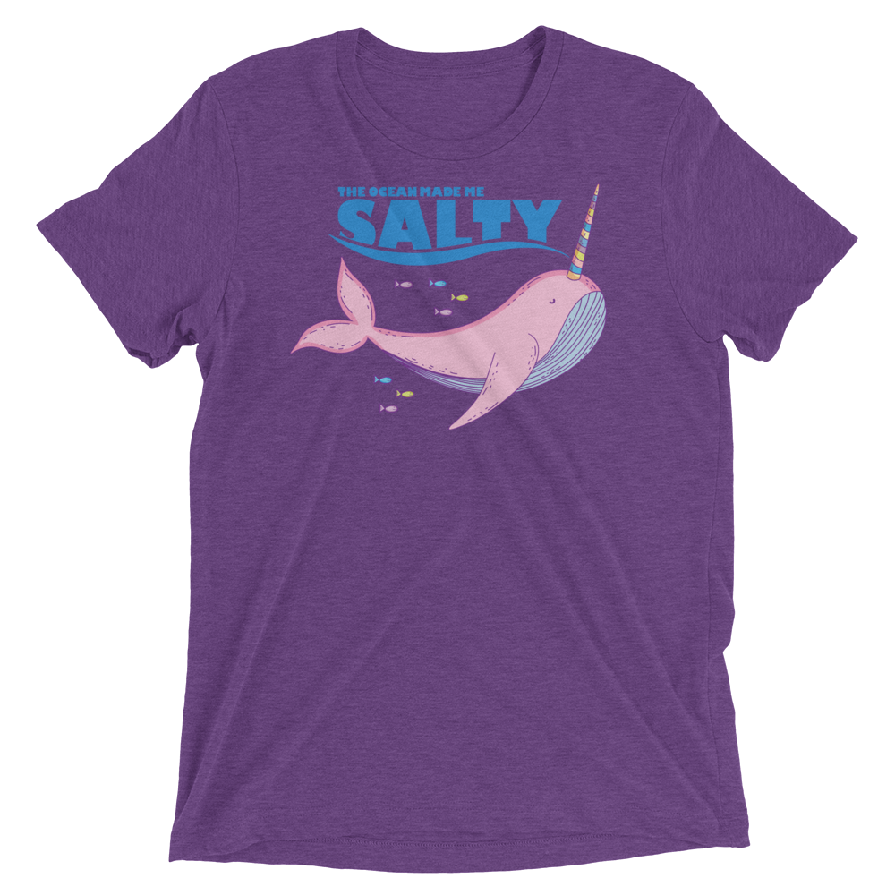 Salty Narwhal (Triblend)-Triblend T-Shirt-Swish Embassy