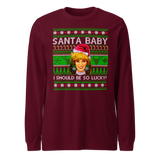 Santa Baby I Should Be So Lucky (Ugly Christmas)-Christmas T-Shirts-Swish Embassy